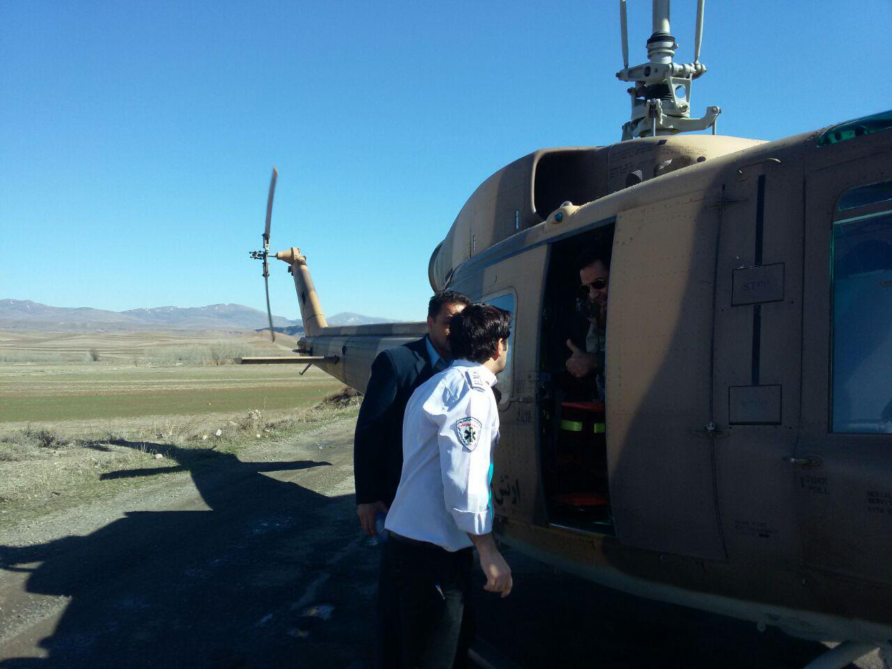 آوای ورزقان: نوزاد 6 روزه اوژانس هوایی را به ورزقان کشاند