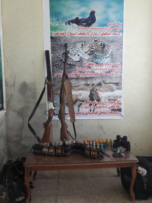 آوای ورزقان: دستگیری شکارچیان متخلف در منطقه حفاظت شده دیزمار