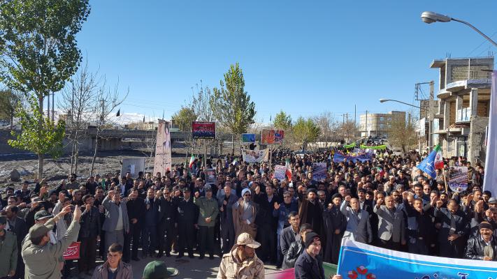 آوای ورزقان: راهپیمایی 13 آبان در ورزقان برگزار شد/ تصویری